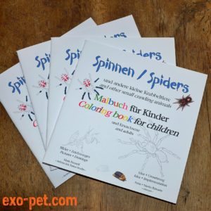 exo-pet's Malbuch "Spinnen" für Kinder