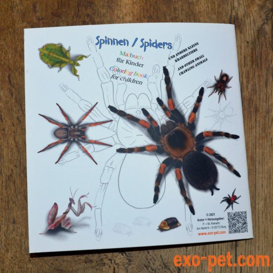 Foto: Malbuch "Spinnen" von exo-pet